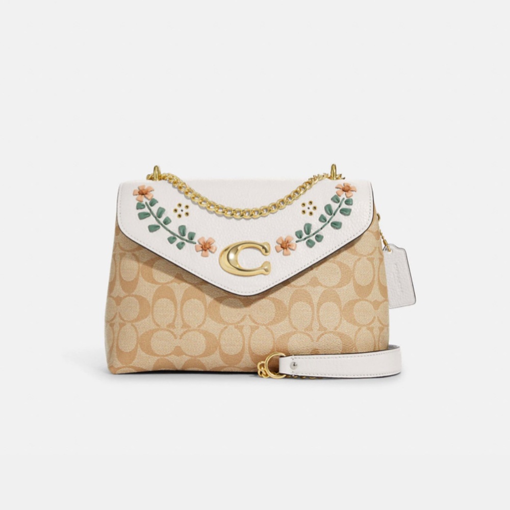 COACH GORGEOUS Tammie Bag In Signature Canvas Floral Whipstitch - Picture 5 of 12